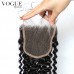 4x4 Brazilian Hair Kinky Curly Lace Frontal With Baby Hair,Natural Color